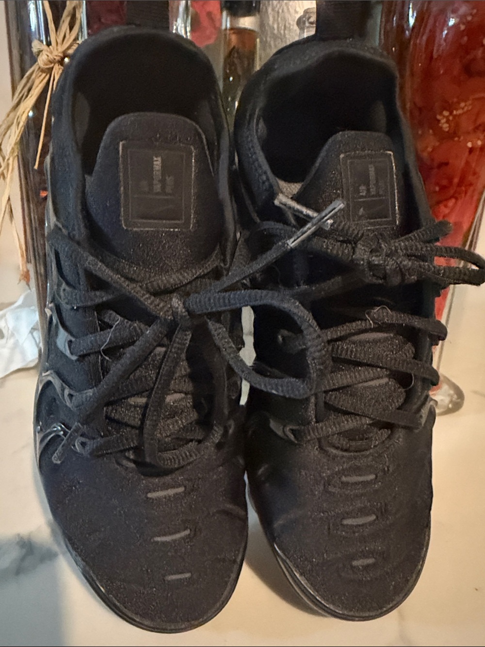 Women's Black Athletic Lace-Up Sneakers